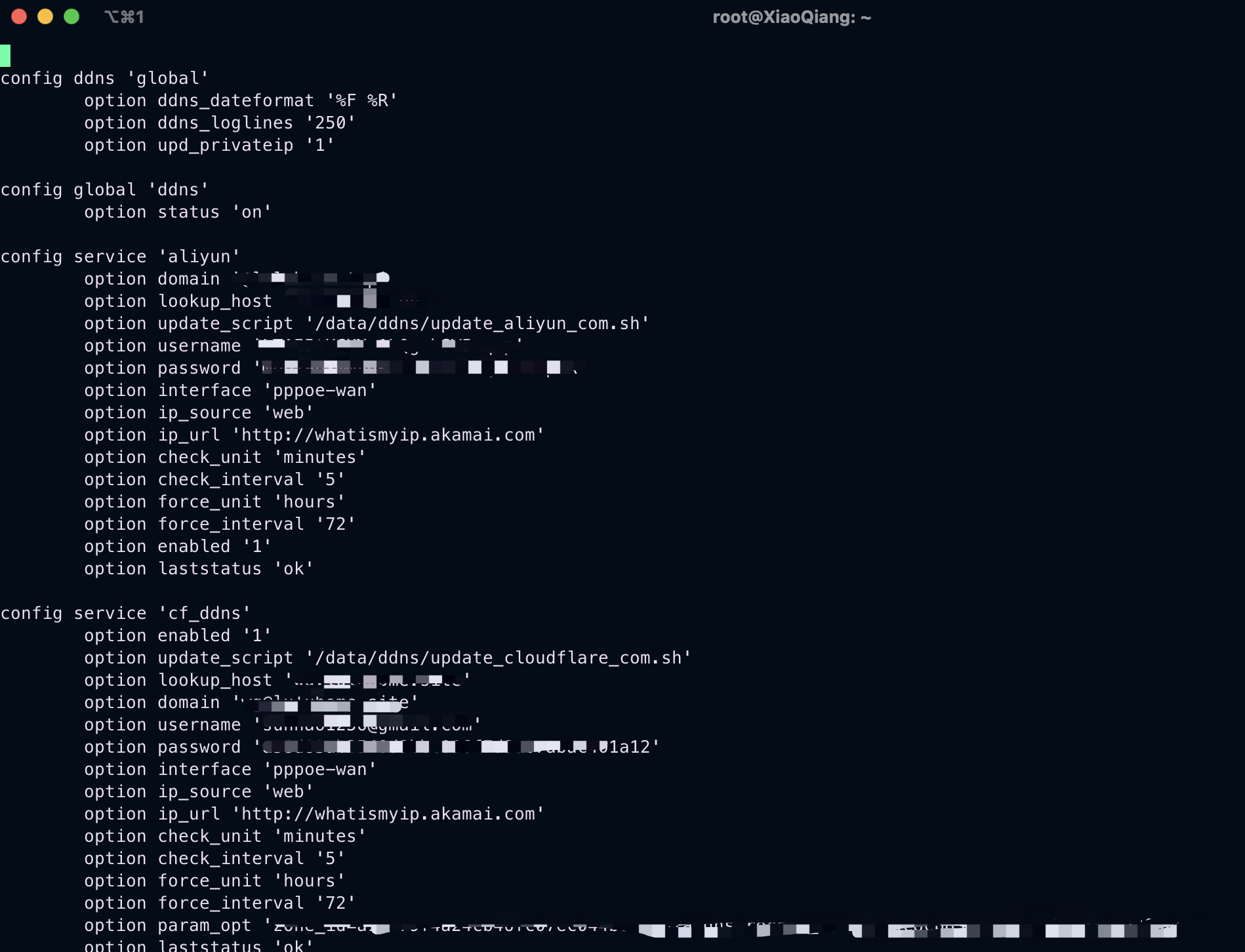 DDNS 脚本配置 DDNS 脚本配置
